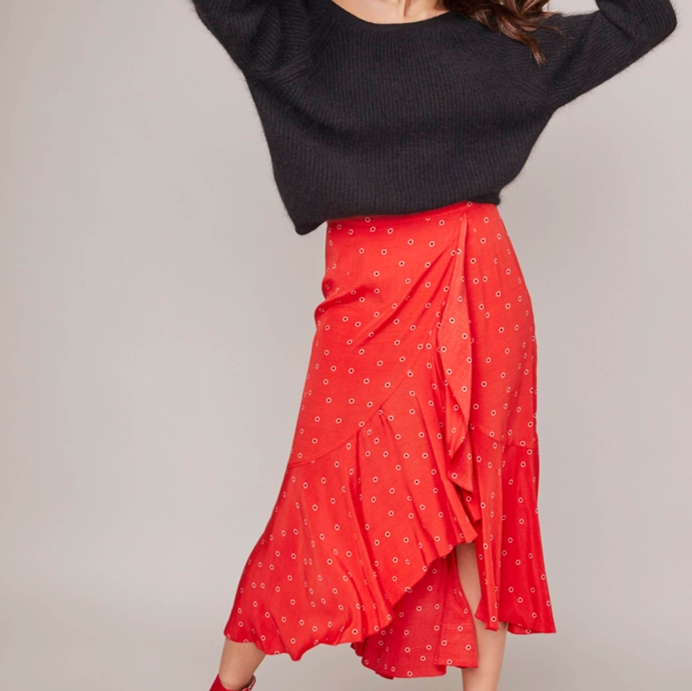 NWT ASTR The Label Nova Midi Skirt